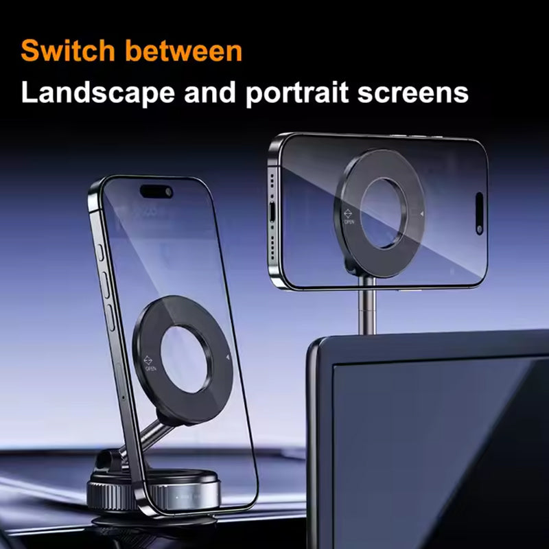 Magnetische Telefoonhouder met Zuignap – 360° Opvouwbaar & Universeel